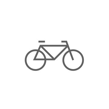 Bicycle line icon.