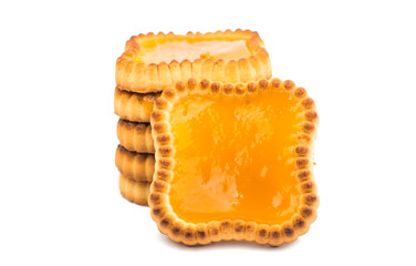 Lime jam tartlets isolated