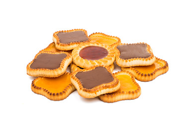 Lime jam tartlets isolated