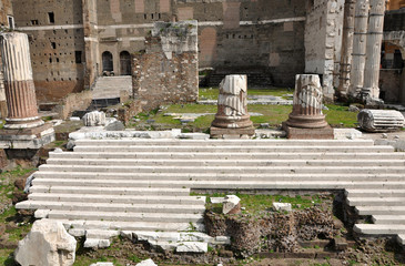 Imperial forum of Emperor Augustus. Rome, Italy