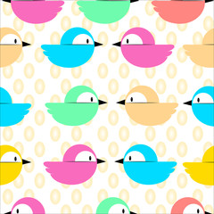 Easter pattern with birds