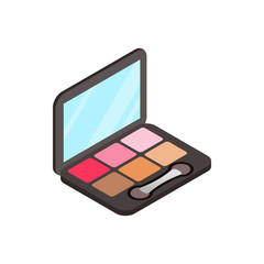 Blusher icon, isometric 3d style