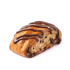 Roll bun pastry isolated
