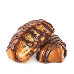 Roll bun pastry isolated