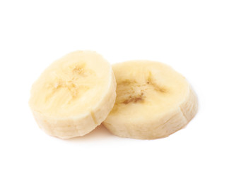 Banana slice isolated