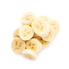 Banana slice isolated