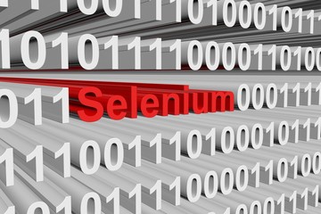 selenium is presented in the form of binary code