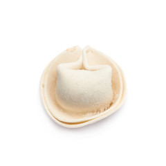Single frozen dumpling isolated