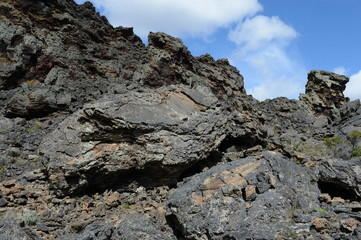 Extinct volcano in the national Park Pali Aike in the South of Chile.