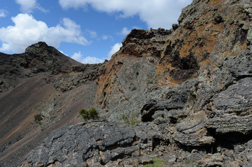 Extinct volcano in the national Park Pali Aike in the South of Chile.