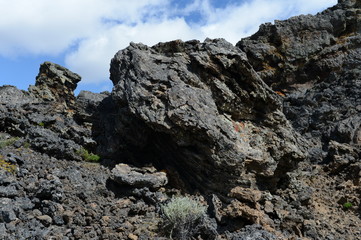 Extinct volcano in the national Park Pali Aike in the South of Chile.