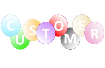 The word client. Vector