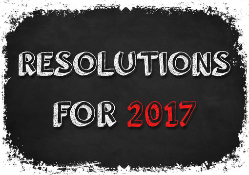 Resolutions for 2017