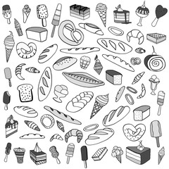 Set of ice-cream