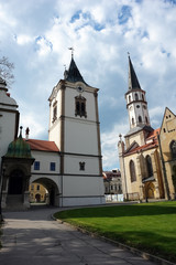 Fototapeta premium Tower and old church in Levoca.