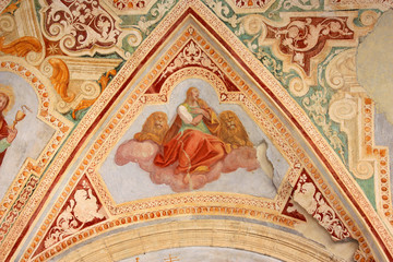 Obraz premium Rom, San Giovanni in Laterano, Deckenfresken in der Loggia