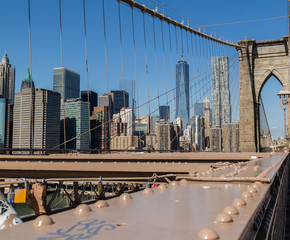 Fototapeta premium Widok z Mostu Brooklińskiego