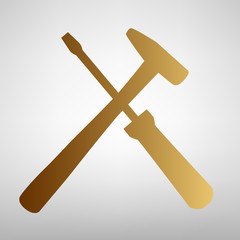 Tools sign. Flat style icon