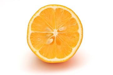 Lemon on white background isolated