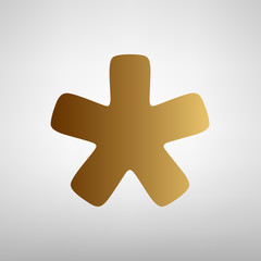 Obraz premium Asterisk star sign. 