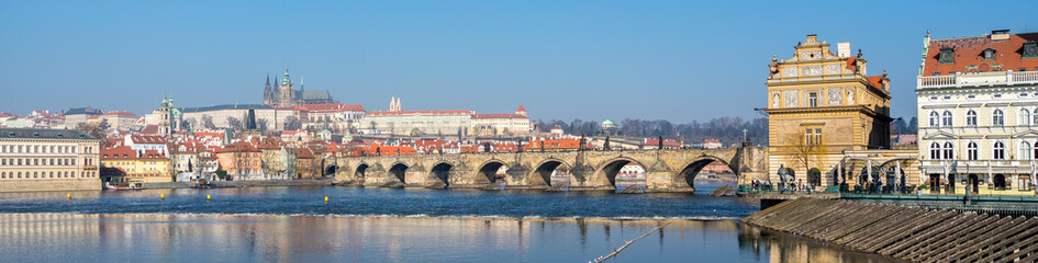 Fototapeta na wymiar Panorama Tschechien Prag