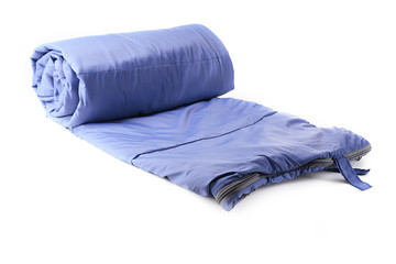 Sleeping bag, isolated on white