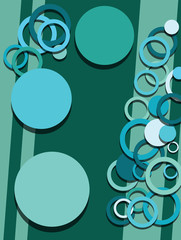 circles abstract background vector
