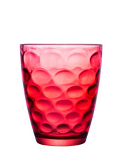 Glass of red with beautiful patterns.