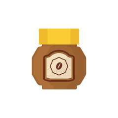 Coffee Jar Simplified Illustration
