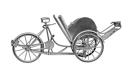 Fototapeta na wymiar vintage bicycle isolated