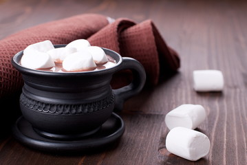 cup of cocoa with marshmallows