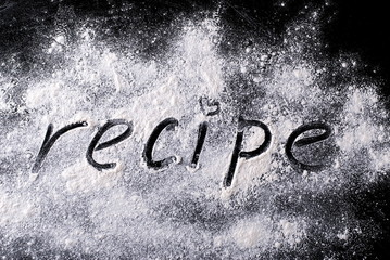 word on the recipe flour