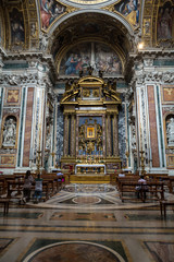 Obraz premium Interior of the Basilica Santa Maria Maggiore. The Borghese Chapel. Rome. Italy
