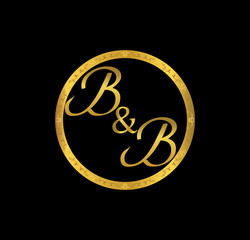 BB initial wedding in golden ring