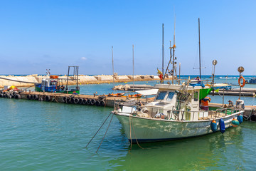 Fishing boat in Jaffa.