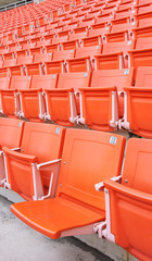 Orange Grandstand Chairs 2