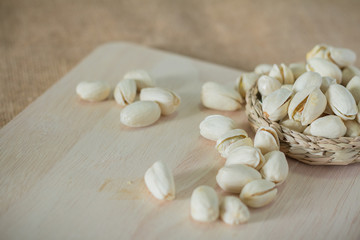 Salty pistachios nuts