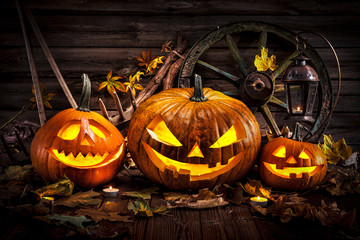 Halloween pumpkin head jack lantern