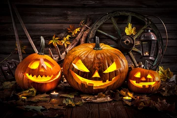 Wandaufkleber Halloween pumpkin head jack lantern © Alexander Raths