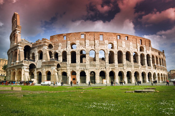 Fototapeta na wymiar The Colosseum. Rome, Italy