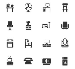 furniture icon set
