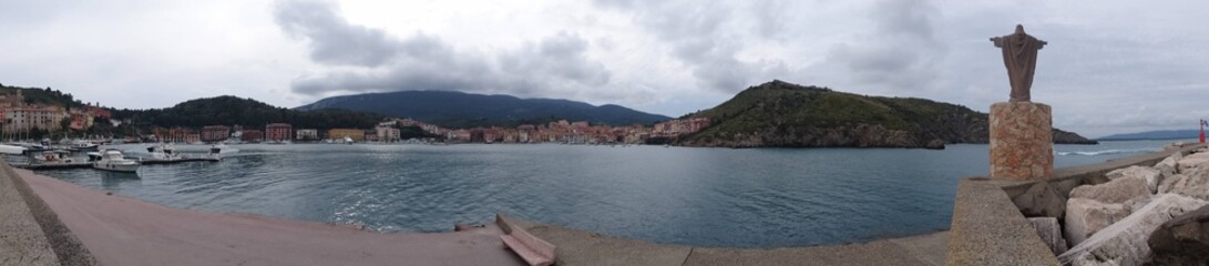 Fototapeta na wymiar Panoramica porto ercole