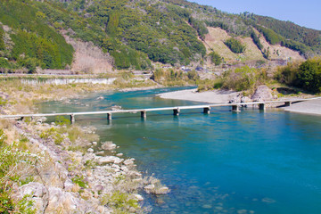 高知県四万十市　長生沈下橋