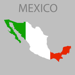 Mexico on the map