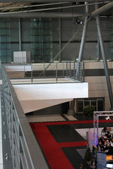 The inner space of the exhibition hall
