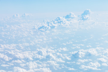 Cloudscape Blue sky and white cloud