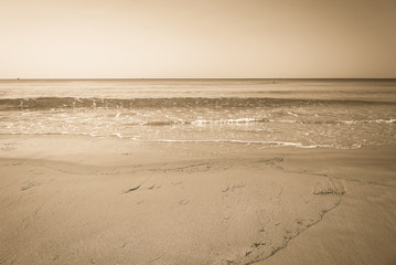 Untouched tropical beach in summer of Thailand.