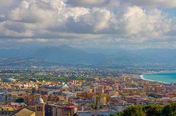 La ville de Milazzo,Sicile.