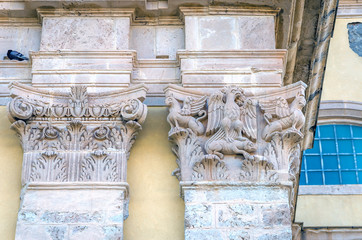 Portal of the Old Cathedral.Castle Millazzo.