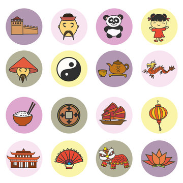 Set china icons